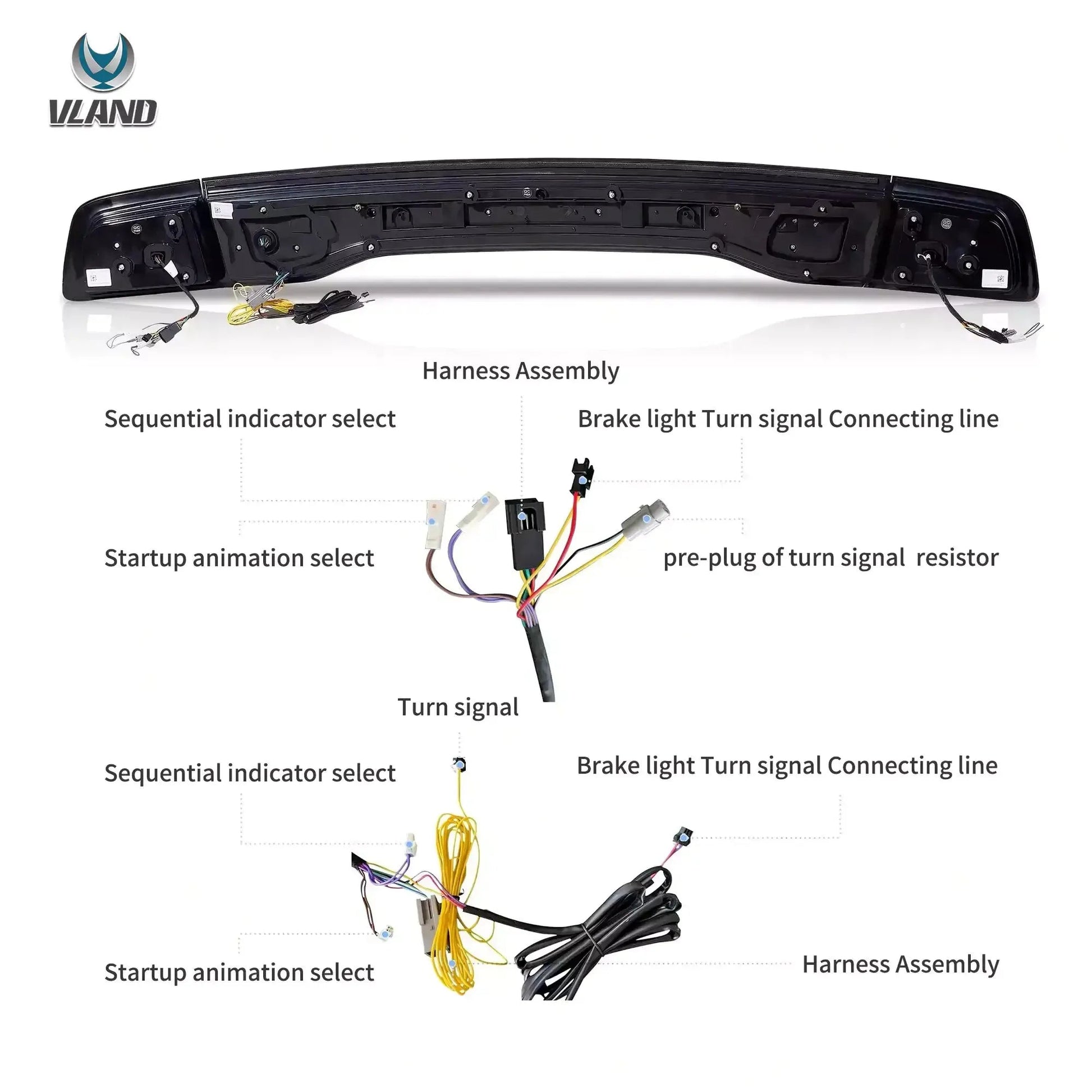 Vland 2011-2014 Charger Tail Lights Full LED W/Start-Up Animation sayaragear