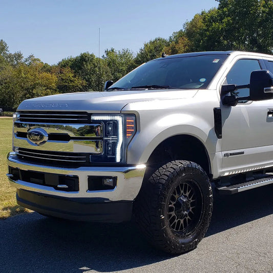 Vland 17-19 F250 F350 F450 F550 Super Duty LED Projector Upgrade Headlights sayaragear