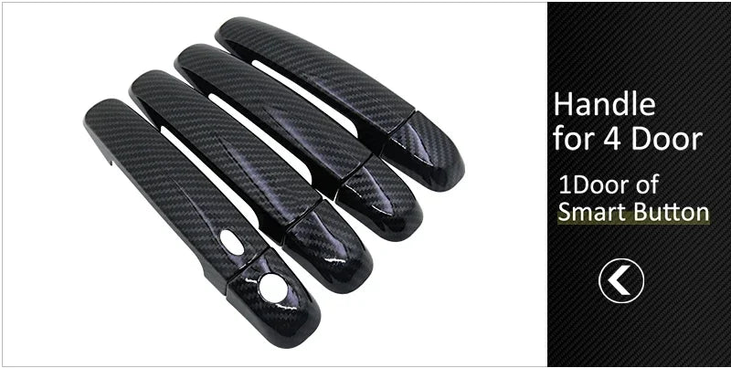 for Suzuki Maruti Swift DZire 2004~2015 Carbon Fiber Door Handle Cover Catch Trim Exterior Car Accessories 2005 2007 2009 2010 sayaragear