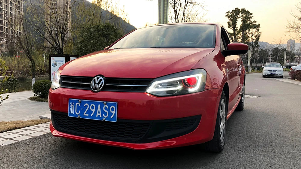 VLAND Car Styling for VW Polo Headlights 2011-2018 Vento LED Headlight New Polo Design DRL Head Lamp Bi Xenon Beam Accessories sayaragear