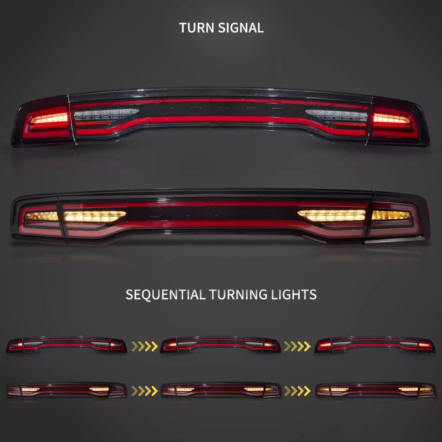 Vland 2011-2014 Charger Tail Lights Full LED W/Start-Up Animation sayaragear