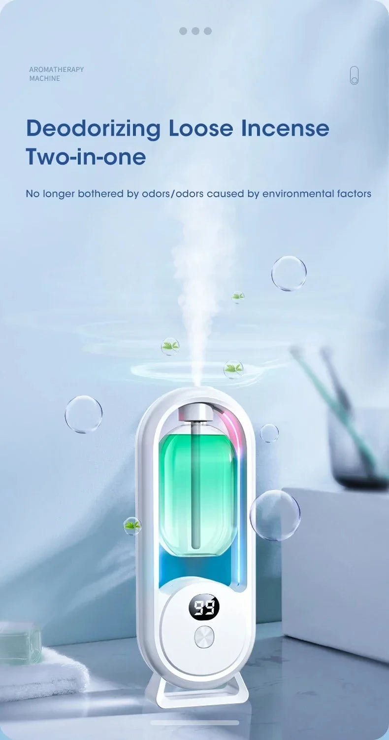 Automatic Home Fragrance Machine Essential Oil Diffuser Nebulizer Perfume Scent Machine for Kitchen and toilet deodorization sayaragear