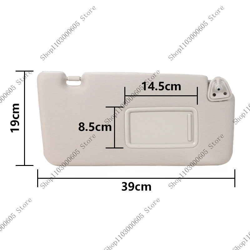 For Renault Koleos 2009 2010 2011 2012-2016 Automotive Parts Interior Sun Visor with Vanity Mirror No Illumination Function sayaragear