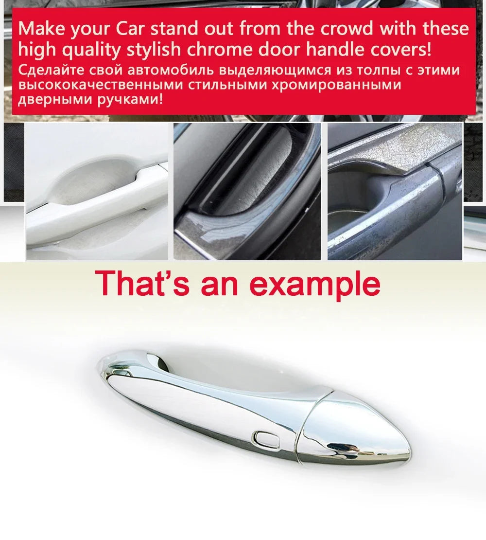 for Honda Civic 8 2006 2007 2008 2009 2010 2011 Luxurious Chrome Door Handle Cover Trim Catch Car Stickers Accessories Garnish sayaragear
