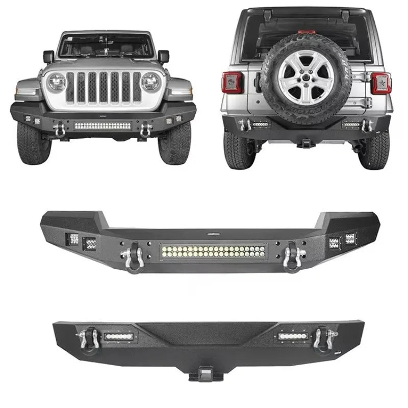Wholesale HW Offroad 4X4 Accessories Steel Front/ Rear Bumper Bull Bar for JL 2018 sayaragear