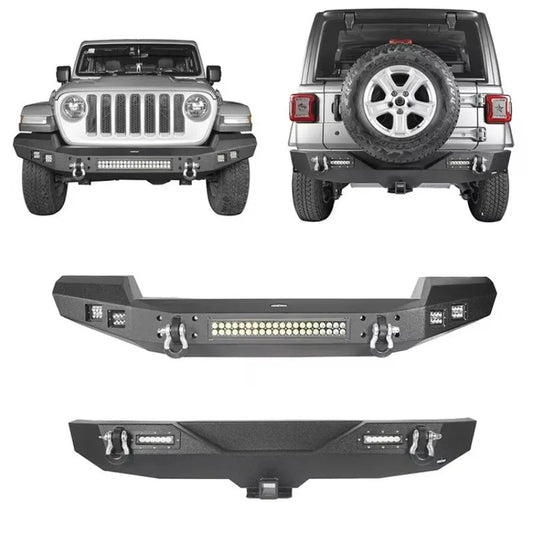 Wholesale HW Offroad 4X4 Accessories Steel Front/ Rear Bumper Bull Bar for JL 2018 sayaragear