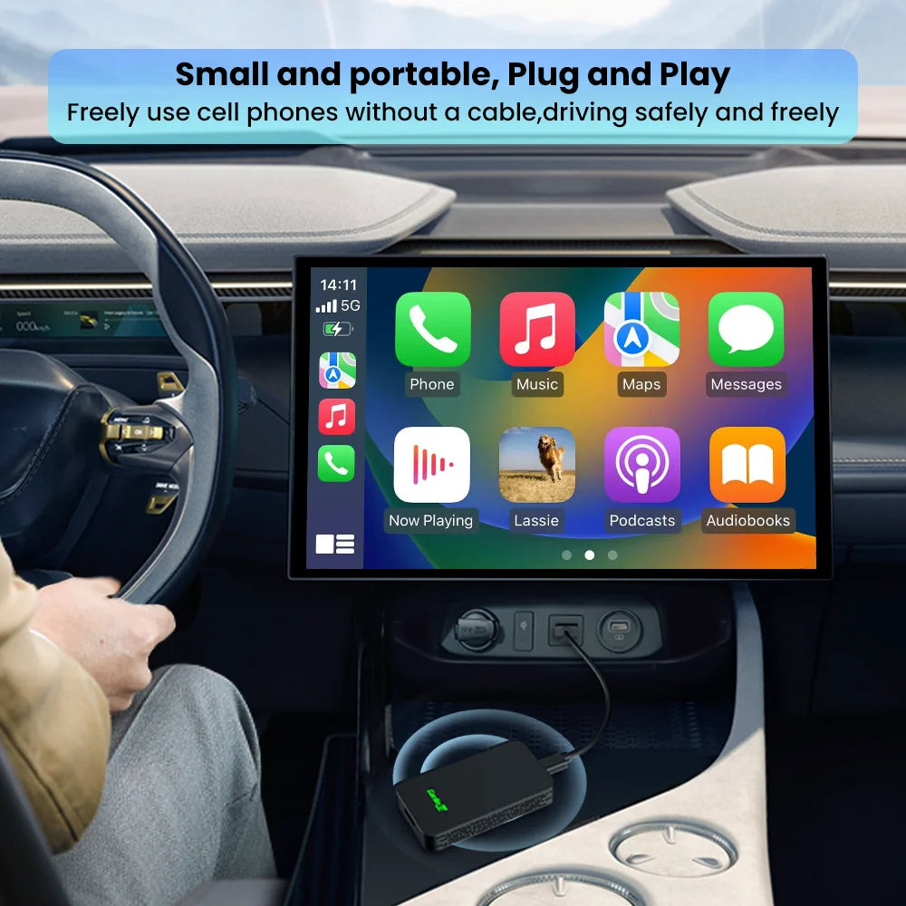 Carlinkit 5.0 2air Carplay Wireless Android auto Wireless Adapter for Toyota Mazda Ford Vw Peugeot Skoda Kia Haval Wifi BLE sayaragear