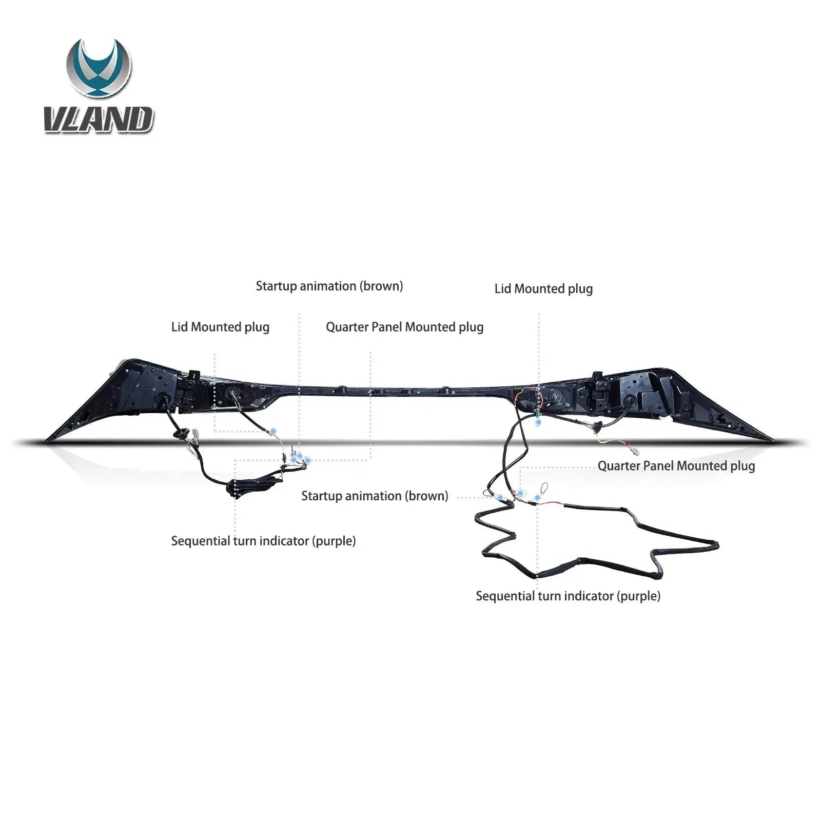 Vland 14-20 IS 250 200t 300h F Sport LED Tail Lights Unique Design Rear Lamp Assembly Upgrade Replacement sayaragear