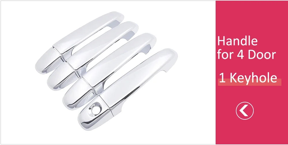 for Toyota Prius C Aqua 2011~2019 Styling Stickers Decoration Chrome Door Handle Cover Refit Car Accessories sayaragear