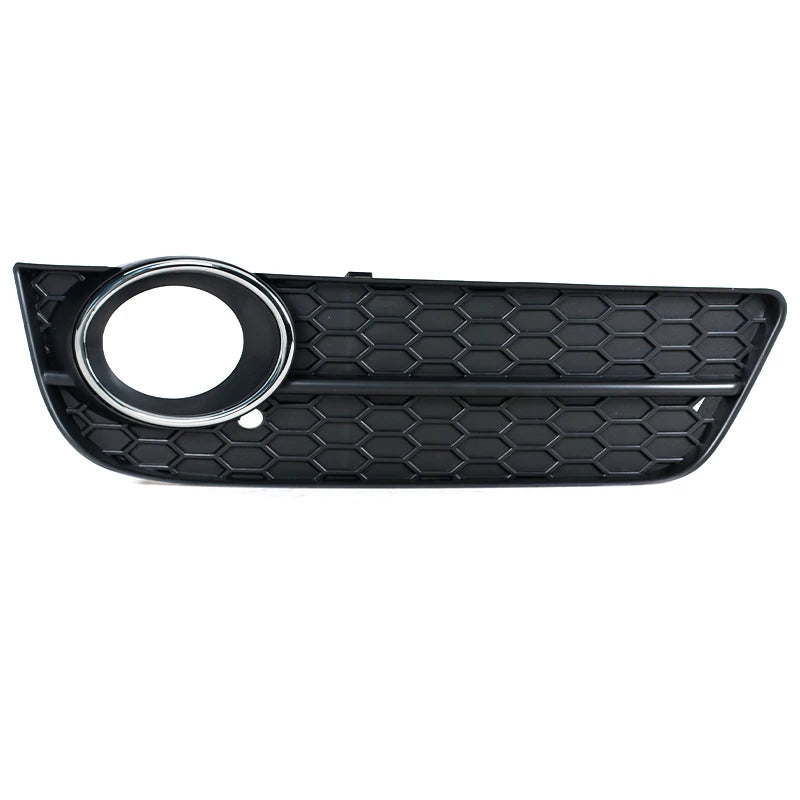 For Audi A5 2008 2009 2010 2011 2012 Honeycomb Mesh Fog Light A4 Grille Cover 8T0807681 8T0807682 W/ Chrome Ring Grill Parts - sayaragear