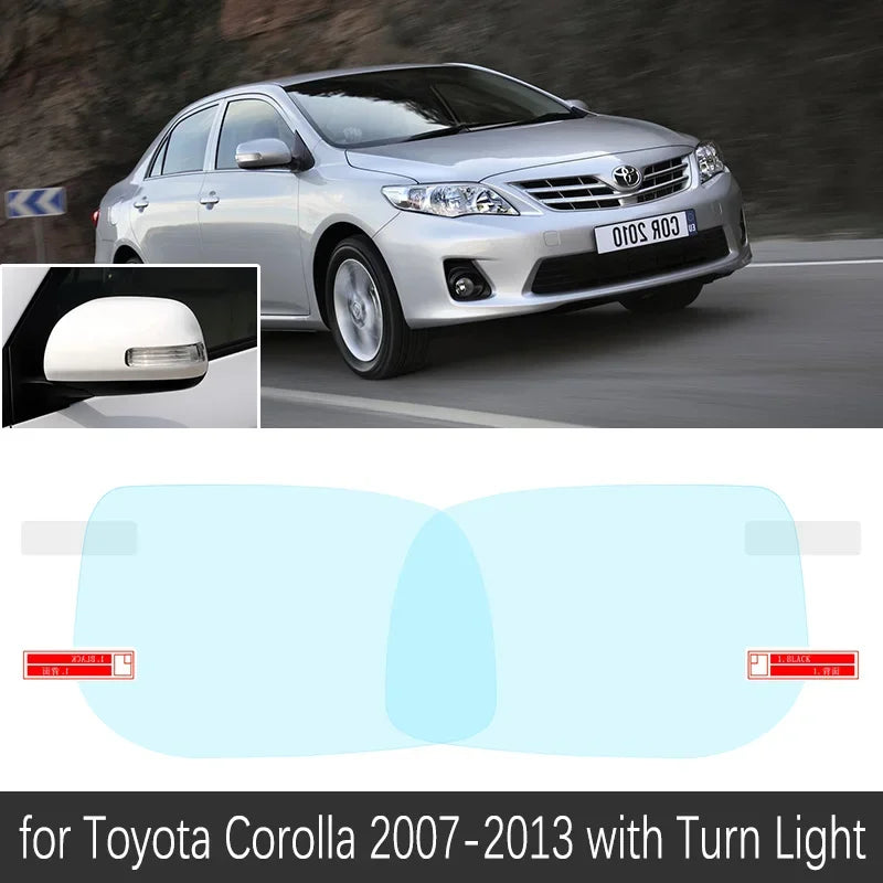 for Toyota Corolla 2007~2013 E140 E150 140 150 Full Cover Anti Fog Film Rearview Mirror Rainproof Anti-Fog Films Accessories sayaragear
