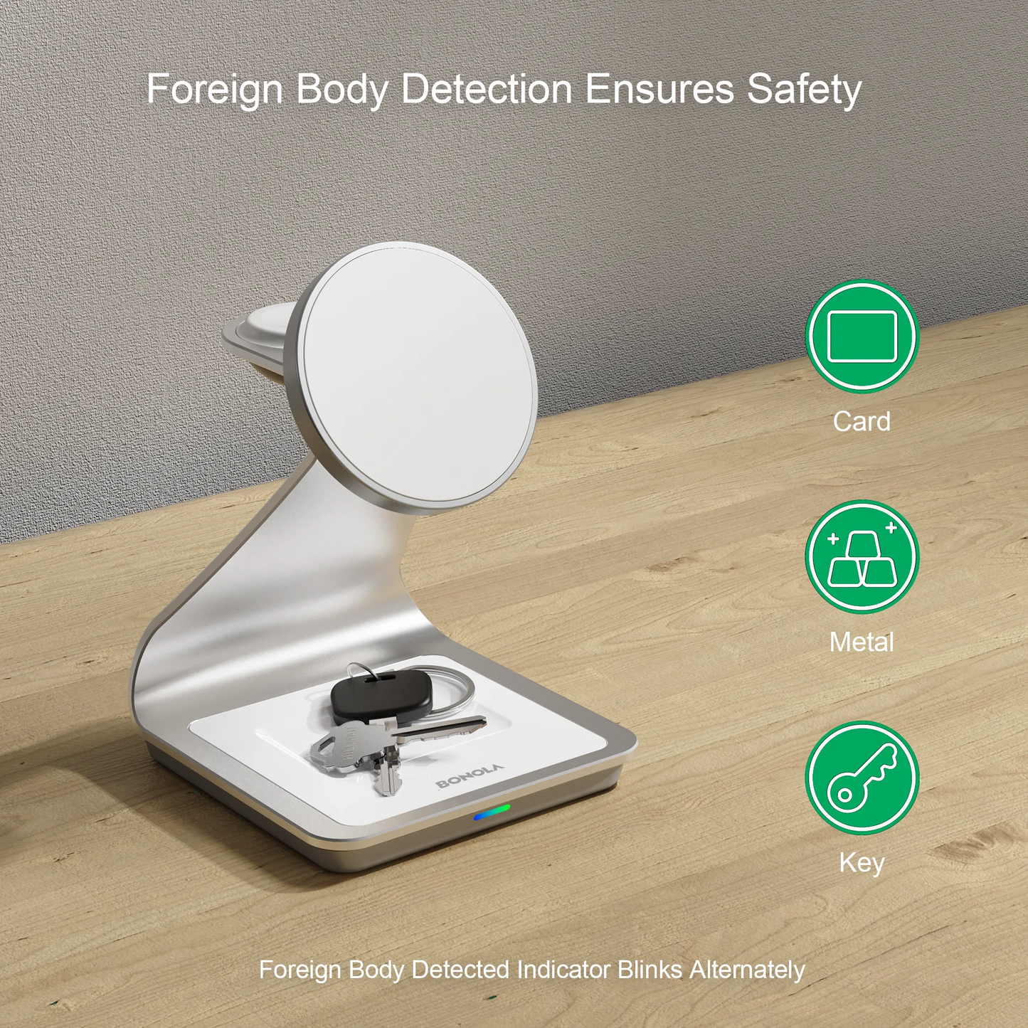 Bonola Magnetic 3 in 1 Wireless Charger for iPhone 17/16/15/13/14/12 30W Wireless Charging Station for Apple Watch/AirPods Pro sayaragear
