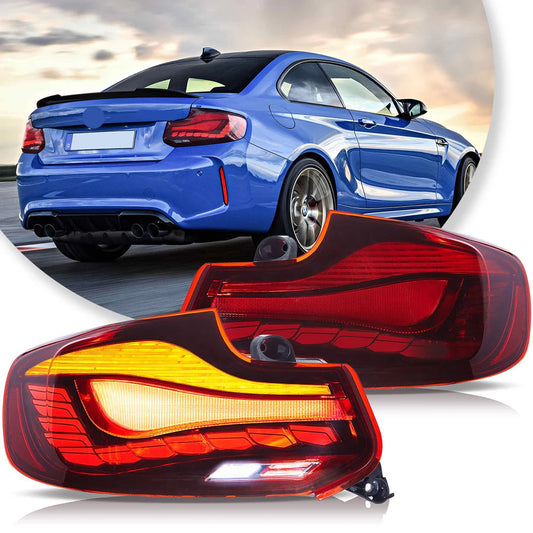 Vland 2014-2020 2 Series F22 F23 M2 F87 OLED Tail Lights W/ Dynamic Lighting (GTS Style) sayaragear