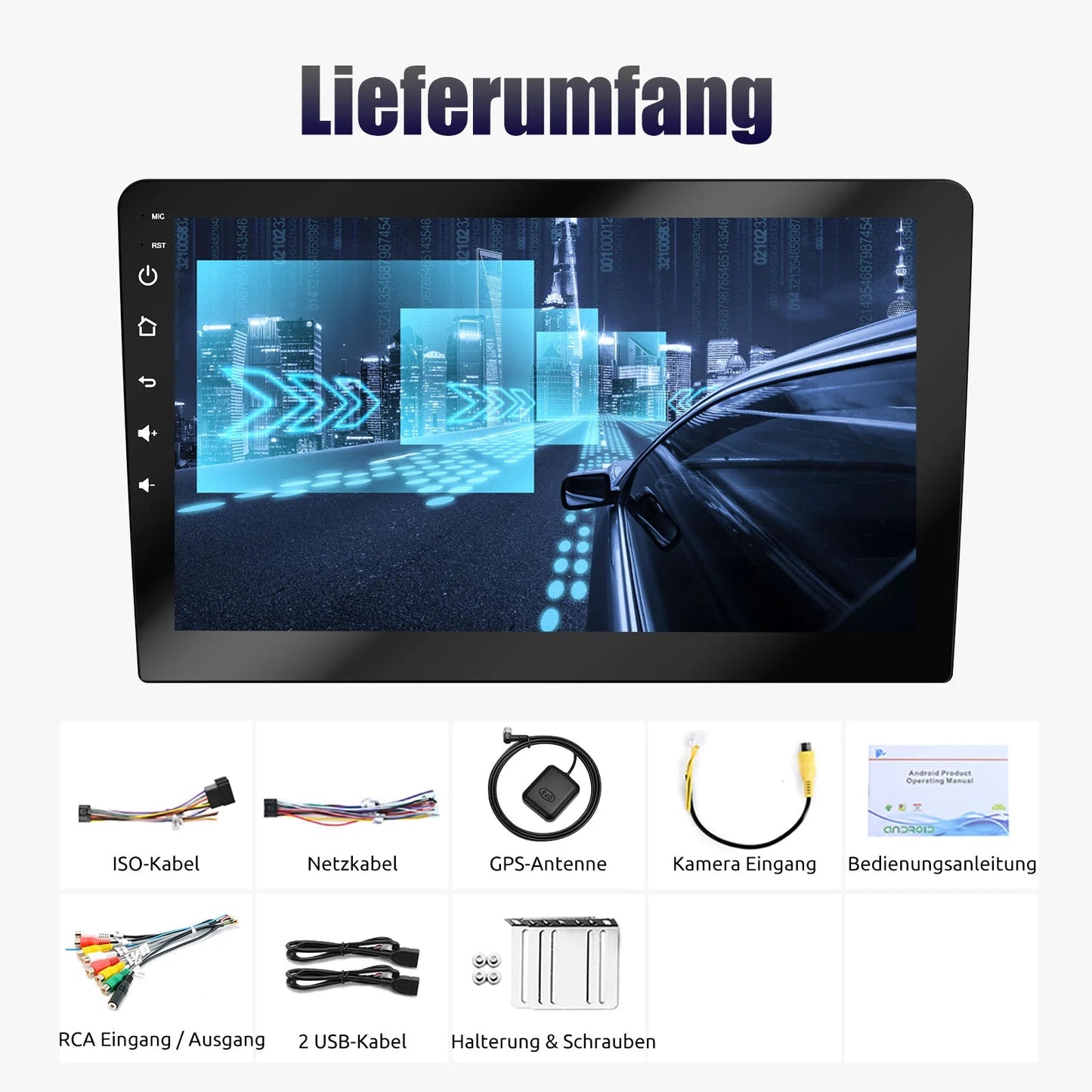 ESSGOO 7 9 10" Car Radio Android Auto Carplay Car Stereo Multimedia Player Universal WIFI GPS Autoradio Car Intelligent Systems sayaragear