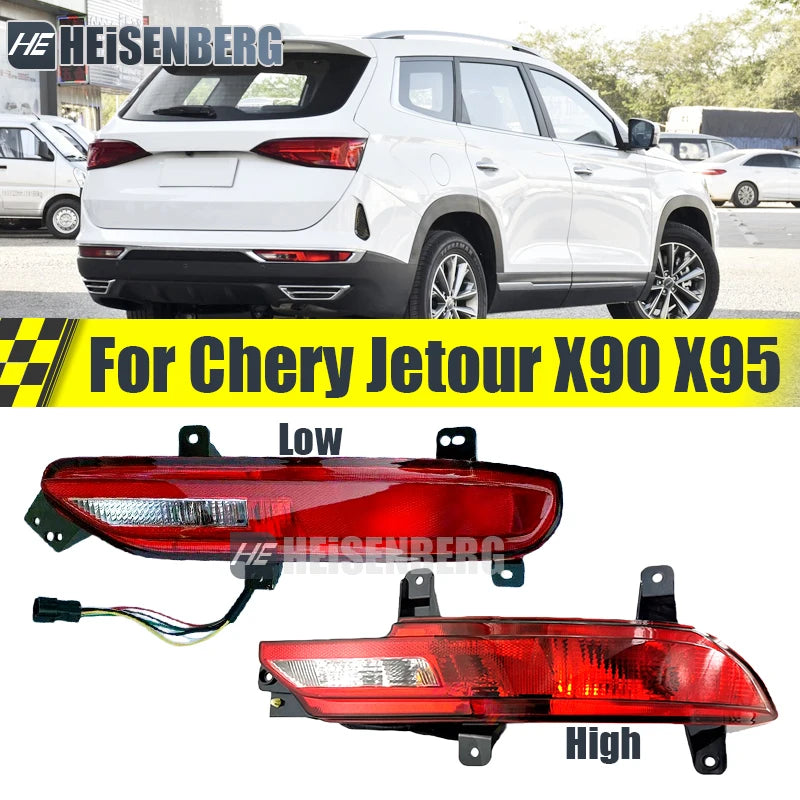 Rear Bumper Light For Chery Jetour X90 X95 Rear Bumper Fog Light Rear Fog Lamp F08-4433010FL F08-4433010 sayaragear