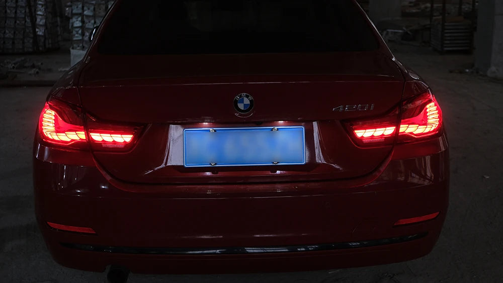 Vland 14-20 BMW 4 Series F32 F33 F36 M4 F82 F83 Full LED Tail Lights GTS Style Rear Lamp Assembly Plug and Play Upgrade Replacem sayaragear