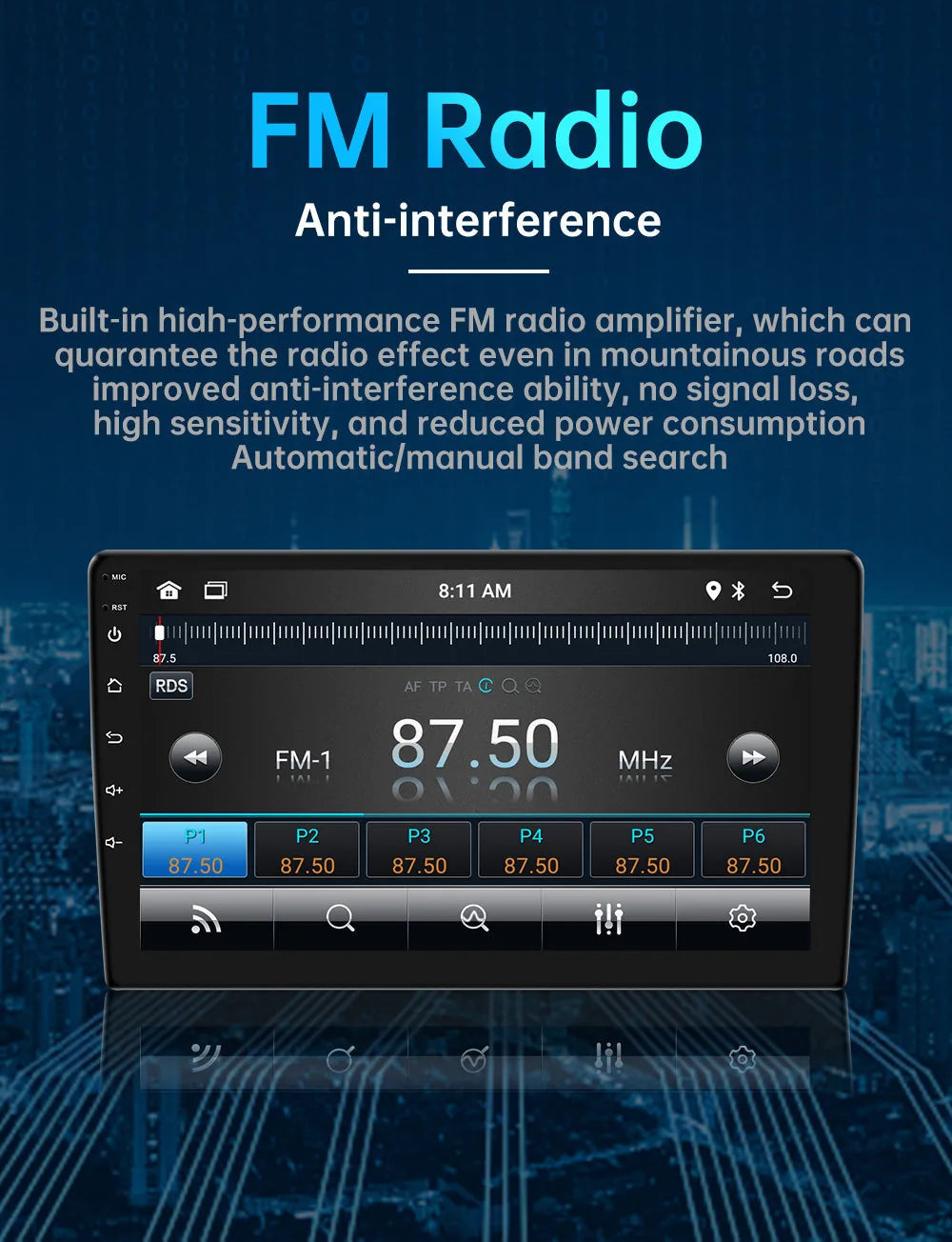 7/9/10 inch Universal Android 13 Car Radio 32G/64G Autoradio android 2 Din car radio GPS BT Central Multimedia Smart car systems sayaragear