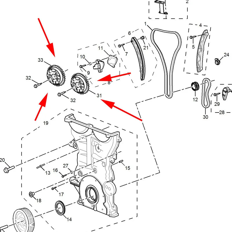 Original timing gear timing regulator, intake or exhaust regulator For SAIC MG RX5 ERX5 HS EHS, new MG6 EMG6 sayaragear