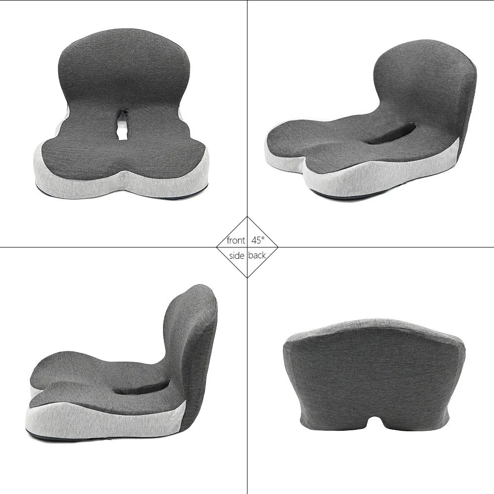Memory Foam Cushion Interior Accessories Pillow Car Seat Waist Pillow Lumbar Support Office Pillow Chair Cushion sayaragear