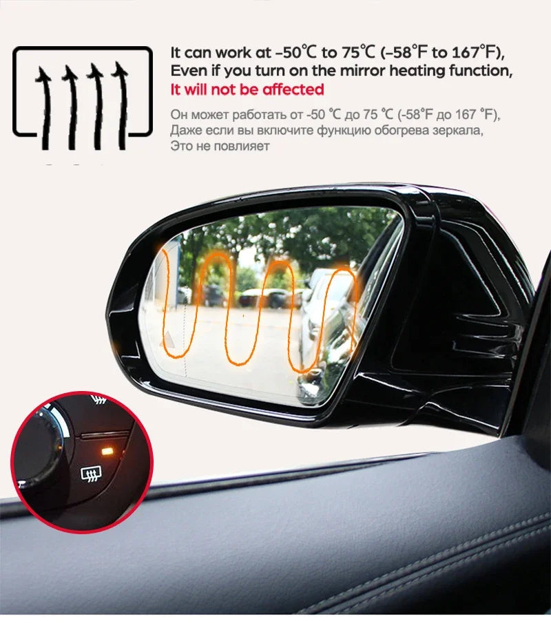 Full Cover Anti Fog Rainproof Film Rearview for Toyota Yaris Vitz 2000~2019 XP10 XP90 XP130 10 90 130 Car Stickers Accessories sayaragear