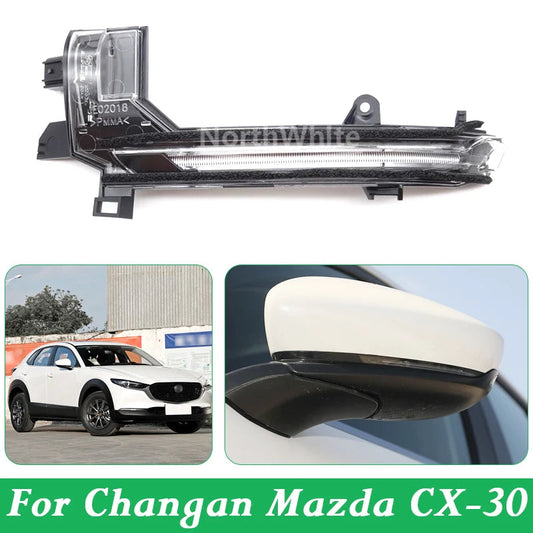 Car Rearview Mirror Indicator Lamp Wing Door Side Mirror Turn Signal Light For Changan Mazda CX-30 sayaragear