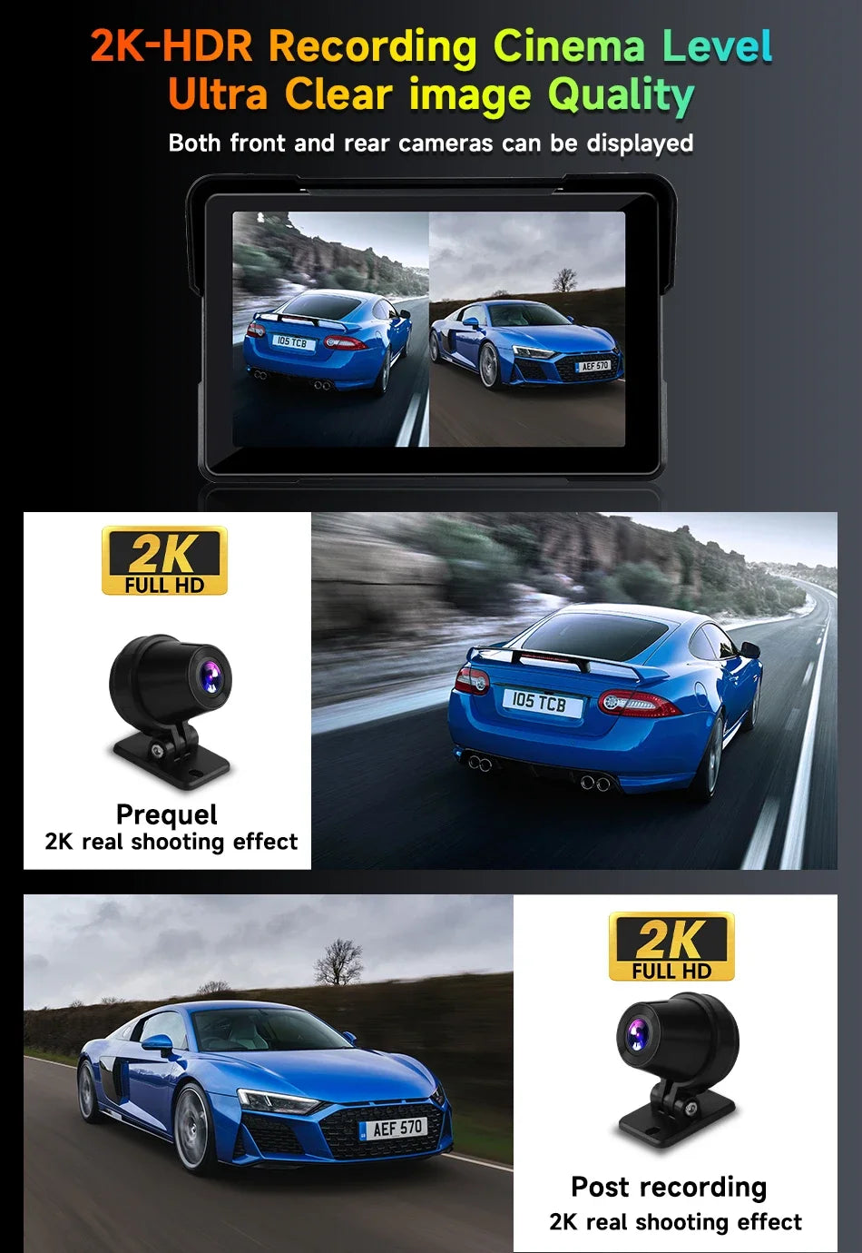 Jansite 5/7 inch Carplay Motorcycle DVR Navigation GPS Wireless CarPlay Android Auto IPX7 Display Screen Portable Moto Monitor sayaragear