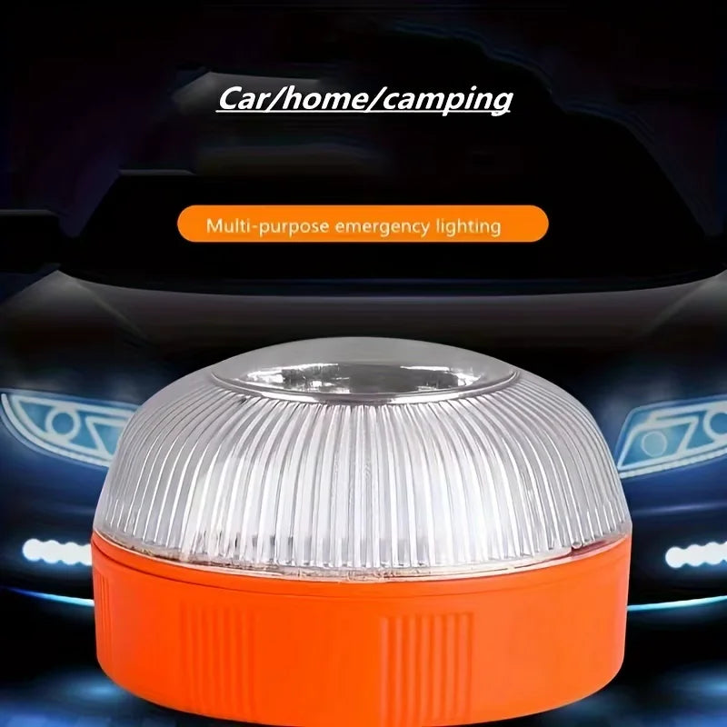 LED Car Emergency Light V16 Flashlight Magnetic Induction Strobe Road Accident Lamp Beacon Safety Accessory sayaragear
