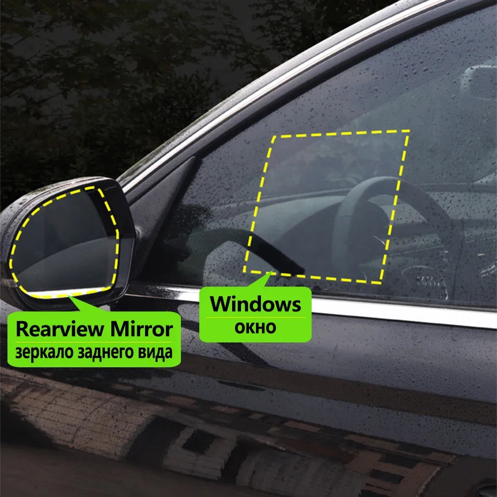 Car Rearview Mirror Film for Mercedes-Benz S-Class W220 W221 W222 1999-2020 2000 2018 Anti Fog Rainproof Sticker Accessories sayaragear