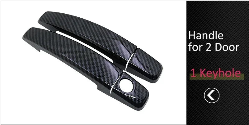 Carbon Fiber Door Handle Cover Accessories for  Chevrolet Sonic AVEO Holden Barina 2011 2012 2013 2014 2015 2016 2017 2018 2019 sayaragear