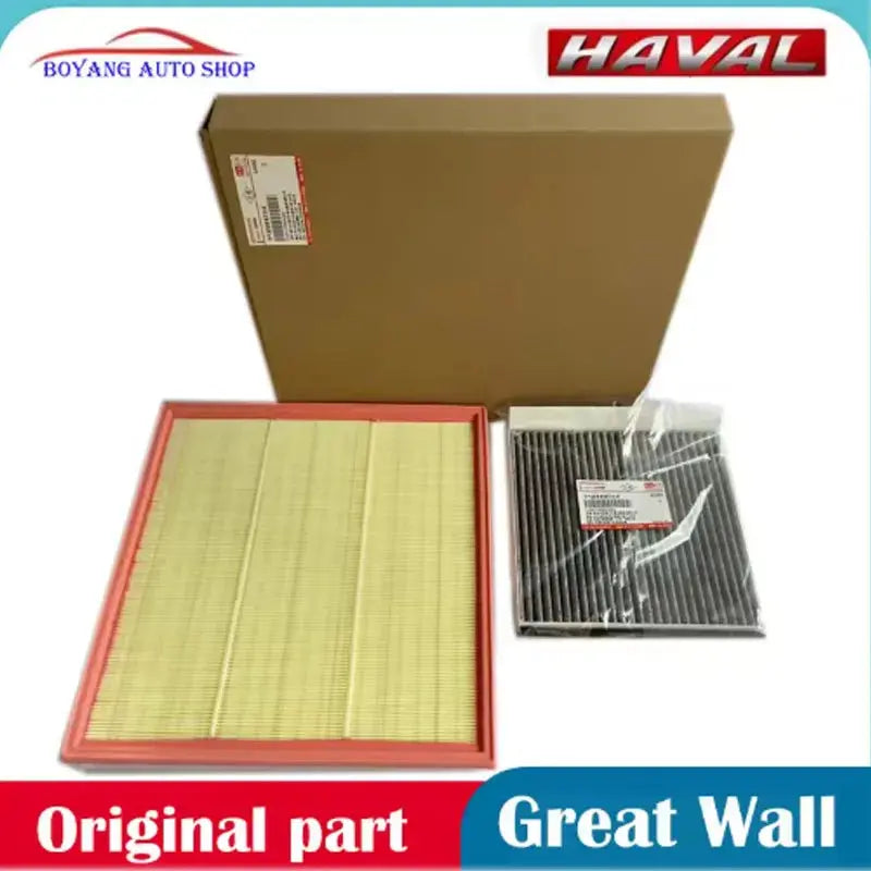 For Great Wall Haver H9 2015-2021 Original air filter 2.0T air filter element air conditioning filter 2pcs/ set 1109110XKV08A sayaragear