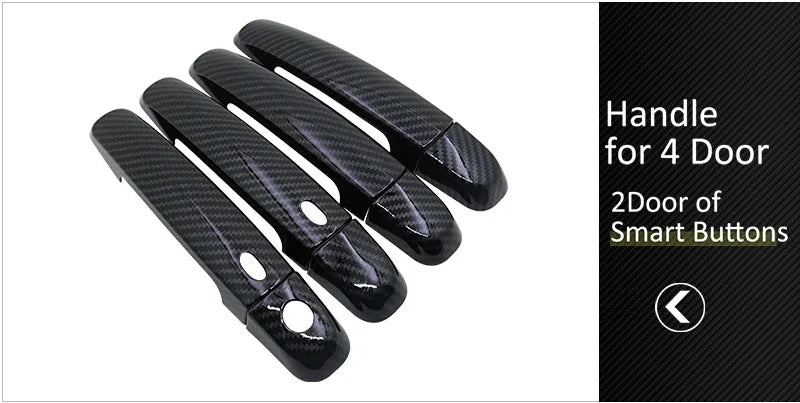 for Suzuki Maruti Swift DZire 2004~2015 Carbon Fiber Door Handle Cover Catch Trim Exterior Car Accessories 2005 2007 2009 2010 sayaragear