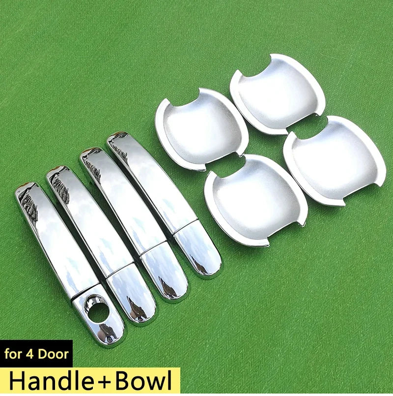 Chrome Handle Cover Trim Set for Ford Focus 2 mk2 mk2.5 2004 2005 2006 2007 2008 2009 2010 Car Accessories Stickers Car Styling sayaragear
