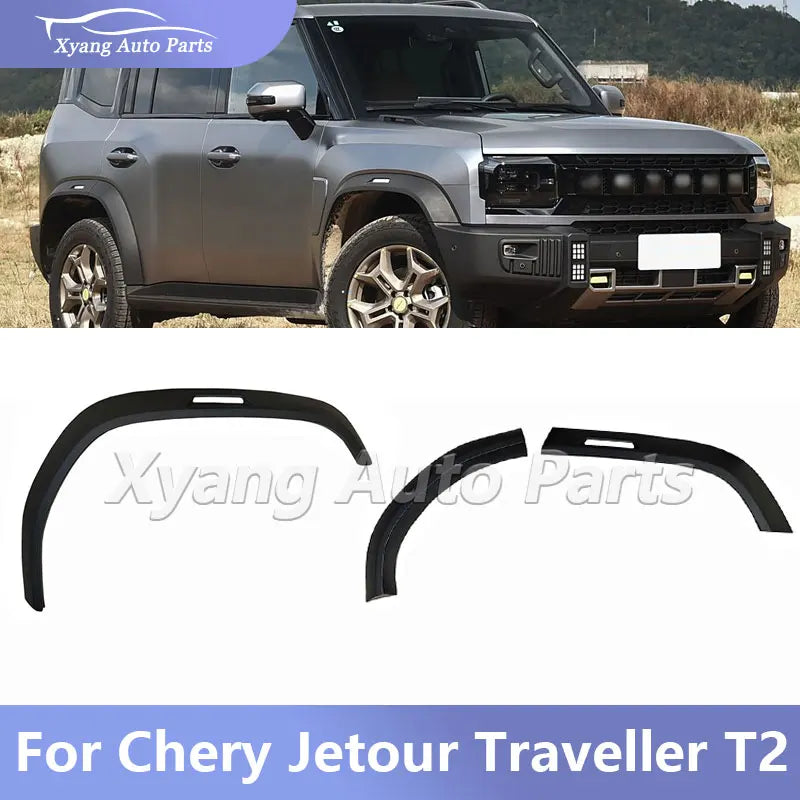 Front Rear Wheel Arch Trim Fender  For Chery Jetour Traveller T2  Wheel Fender Wheel Arch Tire Trim Strip sayaragear