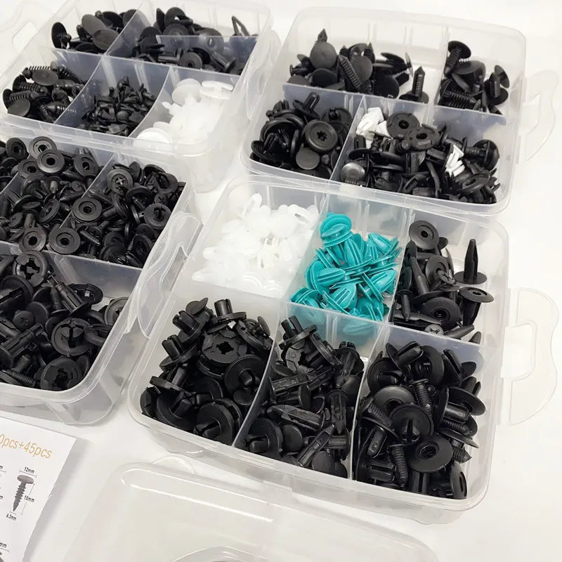 800pcs-100Pcs Car Fastener Clip Kit Fender Rivet Plastic Clips Auto Body Push Retainer Pin Rivet Bumper Door Trim Panel Repair sayaragear