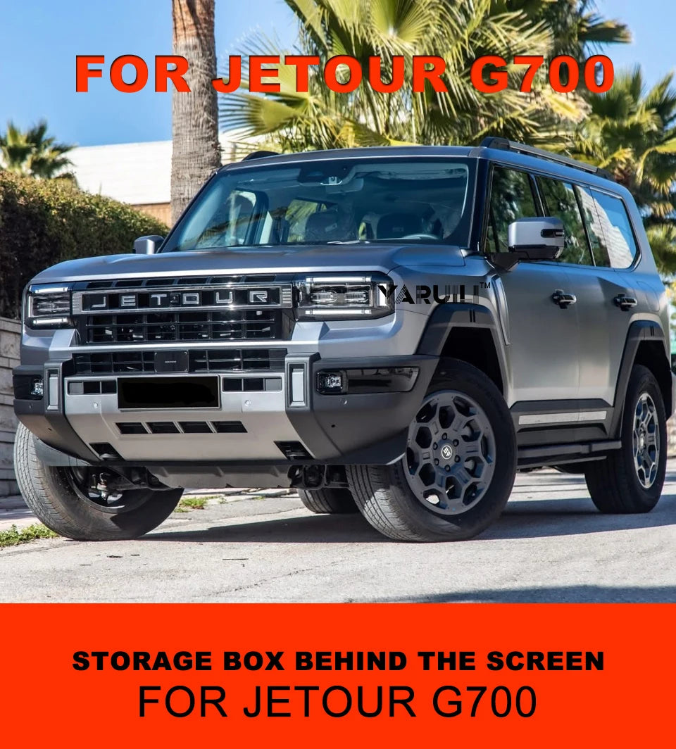 For Jetour G700 2025 2026 Car Screen Rear Silicone Storage Box Storage Sundries Box Interior Stowing Accessories sayaragear