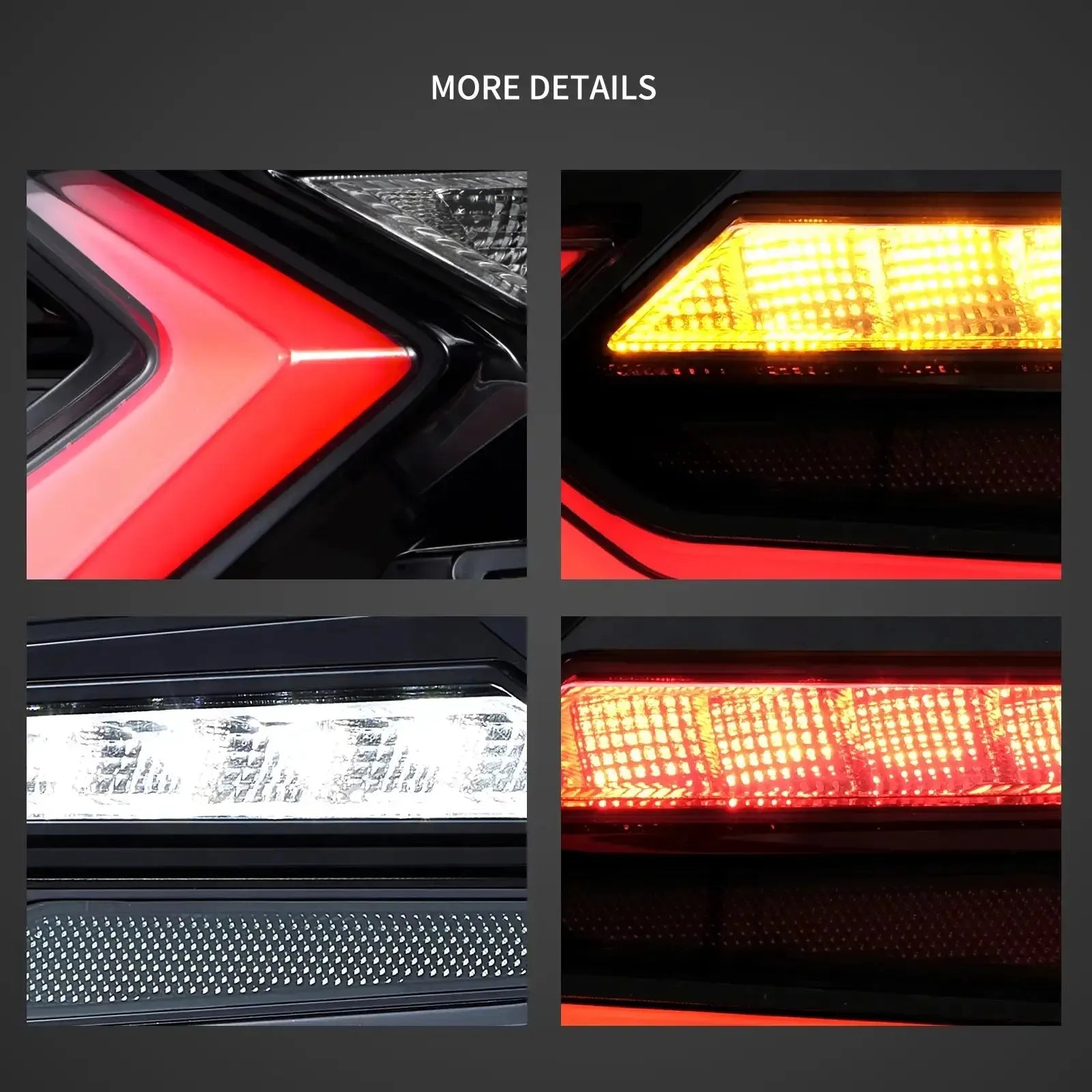 Vland 19-24 Camaro LED Tail Lights With Sequential Turn Signal Rear Lamp Assembly Upgrade sayaragear