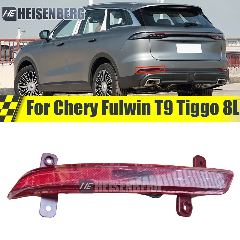 Rear Bumper Light Lamp For Chery Fulwin T9 Tiggo 8L Rear Fog Light Fog Lamp Rear Reflector sayaragear