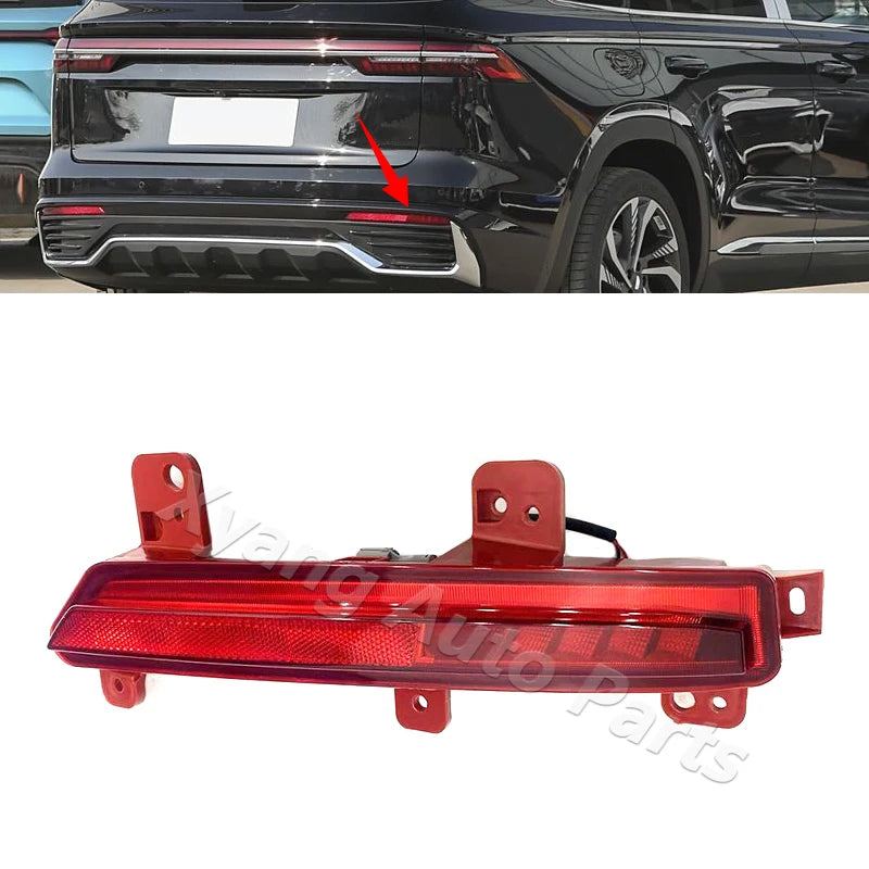 Car Rear Bumper Reflector Stop Light Rear Fog Light Foglamp Brake Lamp Warning Lamp For Geely Xingyue L Monjaro 2022 2023 sayaragear