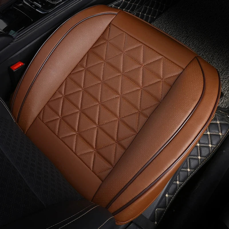 New Front Car Seat Cover PU Leather Cars Seat Cushion Automobiles Seat Protector Universal Car Chair Pad Mat Auto Accessories sayaragear
