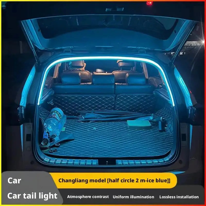 Sensor Tail Box Light Strip Ultra-Bright Car Trunk LED Car Interior Decorative Lamp Strip Automatic Atmosphere Light sayaragear