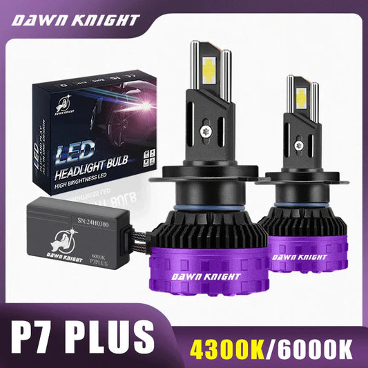DAWN KNIGHT H11 H7 H4 Led Headlight Bulbs P7 PLUS 140W Powerful 6000K 4300K LED HB3 HB4 Led Lamps 12V 2pcs sayaragear