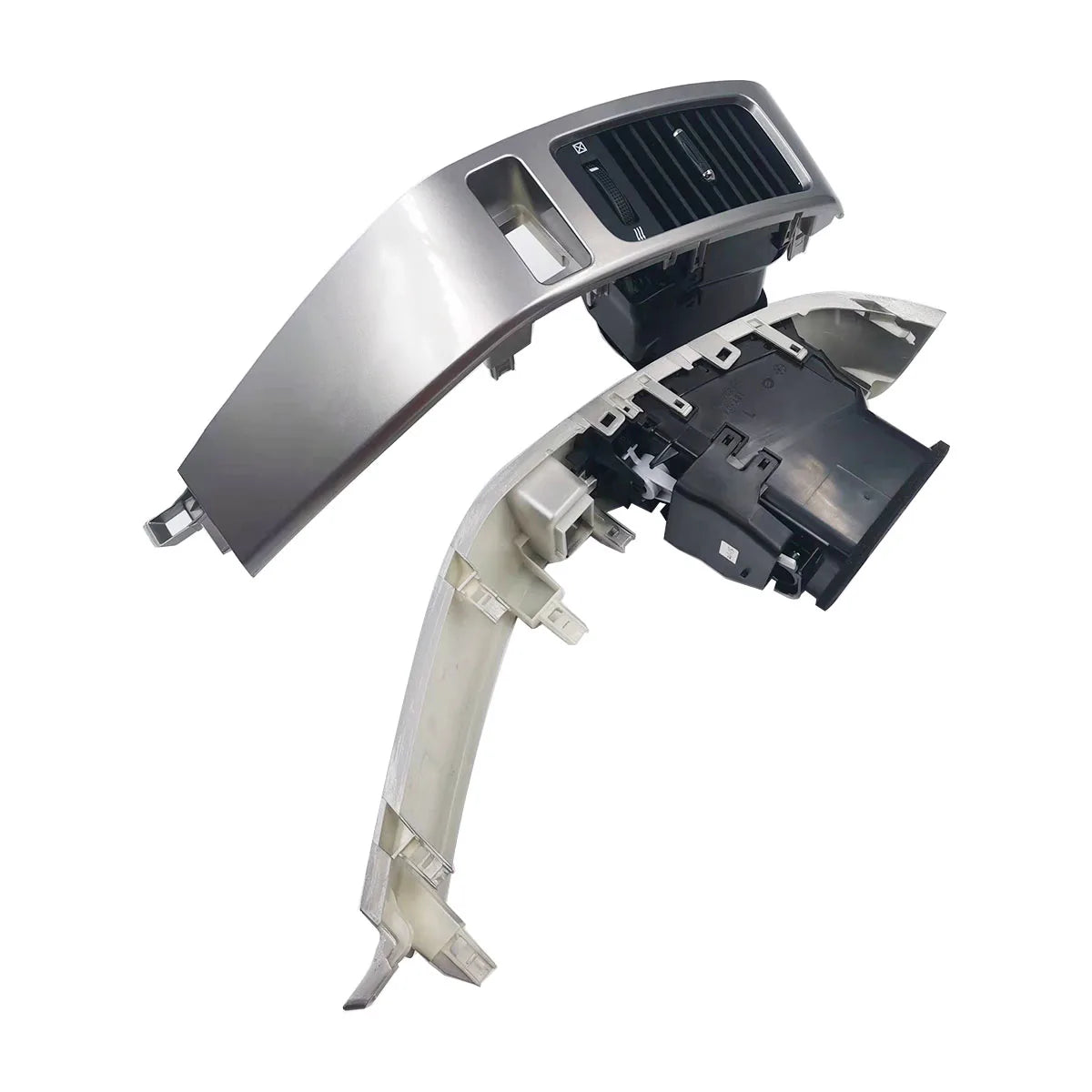 Air Vent Grille  A/C Vent Silver Decorative Frame For Toyota Land Cruiser Prado LC120 2003-2009 sayaragear