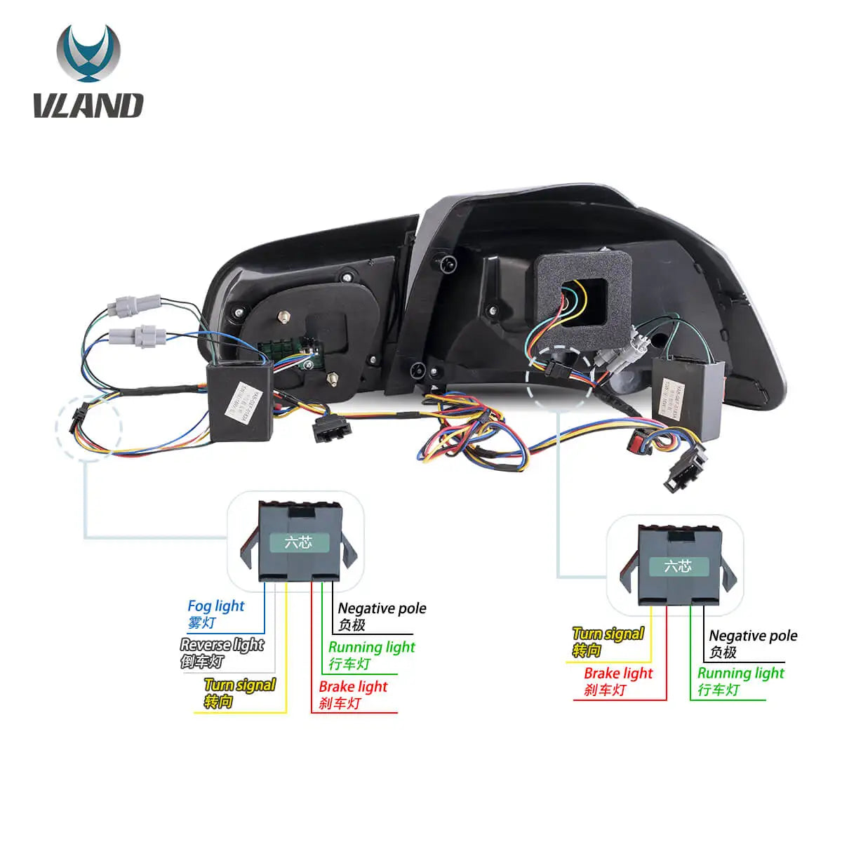 Vland 08-14 Golf 6th Gen Mk6 Hatchback II OLED Tail Lights With Dynamic Welcome Lighting (GTS Style) sayaragear