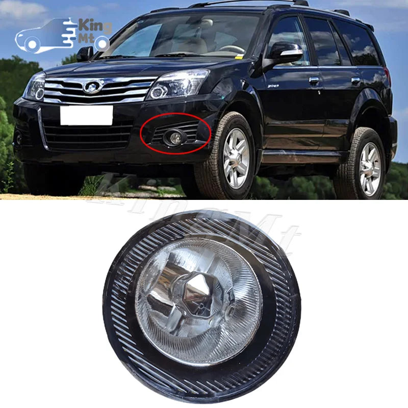 For Great Wall Hover Haval H3 Foglight Car Fog Light Assembly Front Bumper Fog Lamp Frame Cover Kit Replacement Housing sayaragear