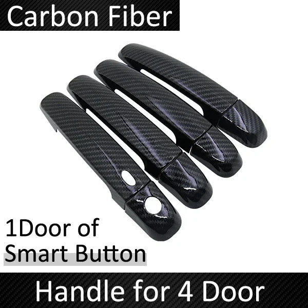for Suzuki Maruti Swift DZire 2004~2015 Carbon Fiber Door Handle Cover Catch Trim Exterior Car Accessories 2005 2007 2009 2010 sayaragear