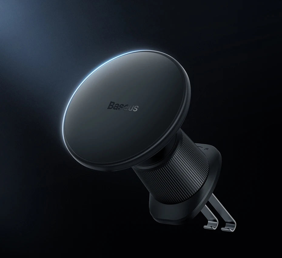 Baseus Magnetic Wireless Charger Car Phone Holder 15W Fast Charging Wireless Car Charger Holder For iPhone 16 15 14 13 Car Mount sayaragear