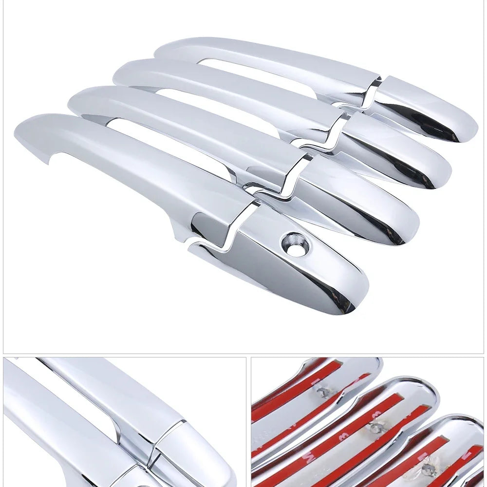 for Honda Civic 8 2006 2007 2008 2009 2010 2011 Luxurious Chrome Door Handle Cover Trim Catch Car Stickers Accessories Garnish sayaragear