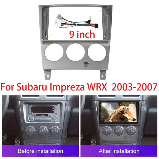 9 Inch Car Radio Fascia For Subaru Impreza WRX  2003-2007 Perfect Fit Dash Panel Mount Frame Kit sayaragear
