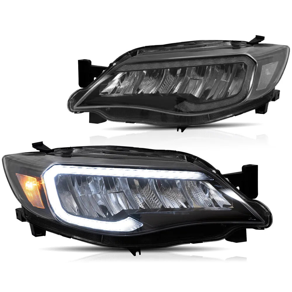 Vland 2008-2014 Impreza WRX STI Headlights W/ LED Reflection Bowl sayaragear