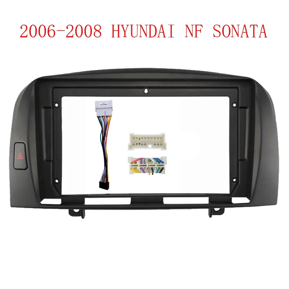 2Din Car Radio Fascia For Hyundai Sonata NF 2006-2008 DVD Stereo Frame Plate Adapter Mounting Dash Installation Bezel sayaragear